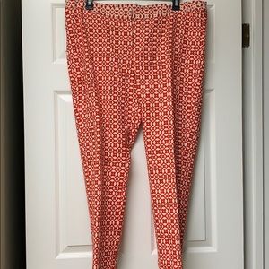 Worthington brocade cayenne slim low rise pant